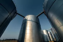 storage tanks at petrochemical complex