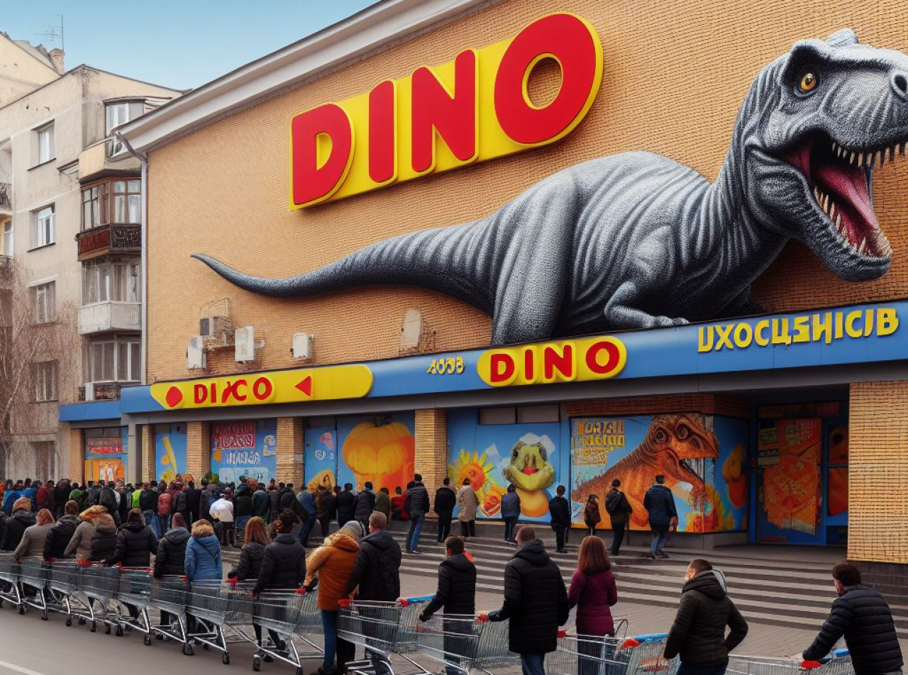 &lt;p&gt;Tak będą wyglądały sklepy Dino na rynku ukraińskim... według sztucznej inteligencji (fot. DALL-E 3)&lt;/p&gt;