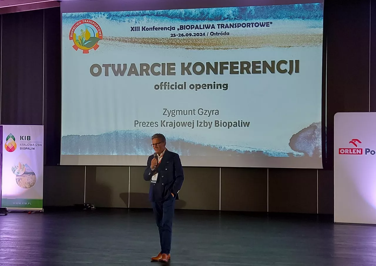 Zygmunt Gzyra, prezes KIB otwiera XIII Konferencję Biopaliwa transportowe