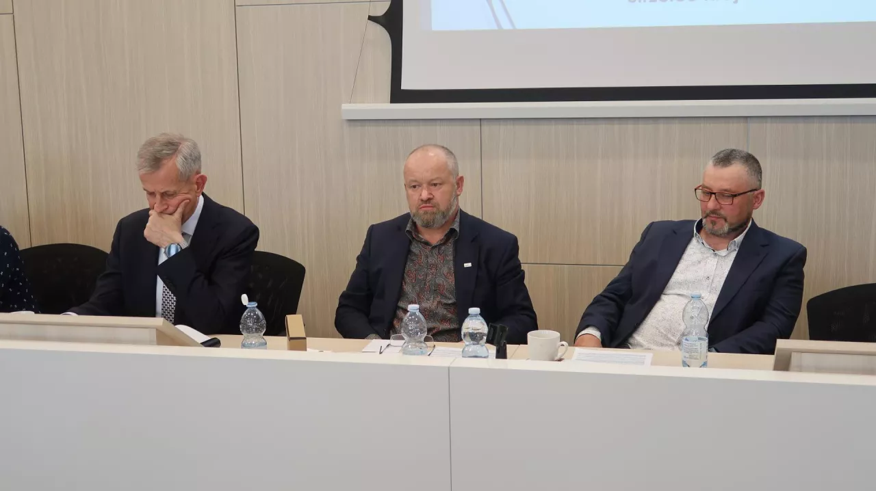 Zarząd Strzeleckiej Spółdzielni Producentów Mleka: prezes Andrzej Jarmasz, Aleksander Tadych i Andrzej Kruszyna