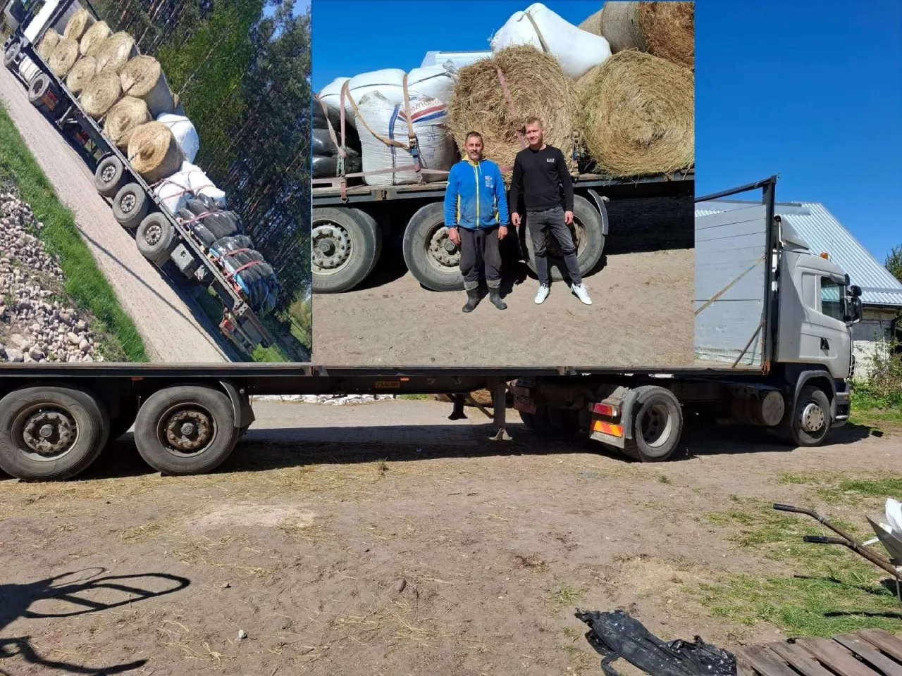 W transporcie do poszkodowanego gospodarstwa każda bela siana, sianokiszonki czy słomy miała znaczenie