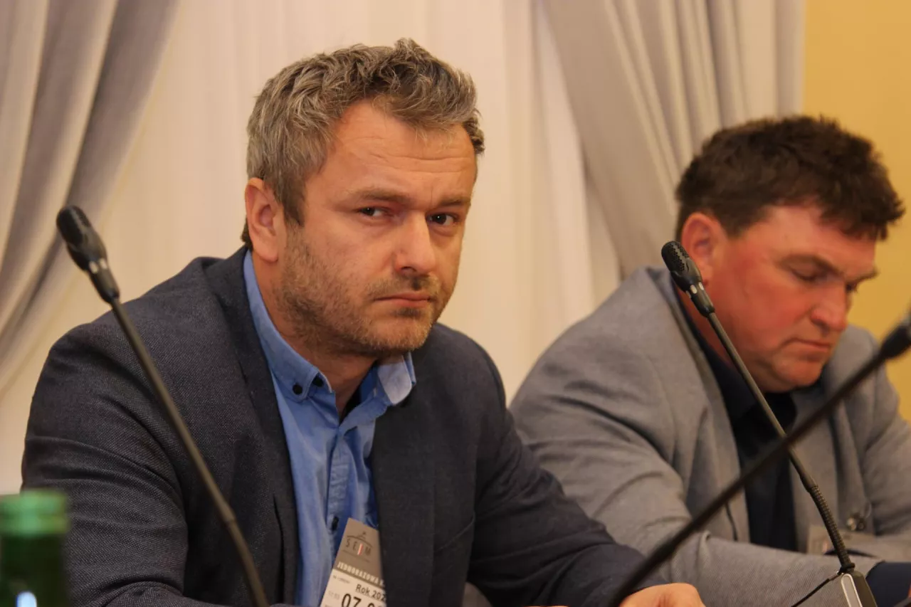 Paweł Jaruga, producent owoców jagodowych z powiatu puławskiego