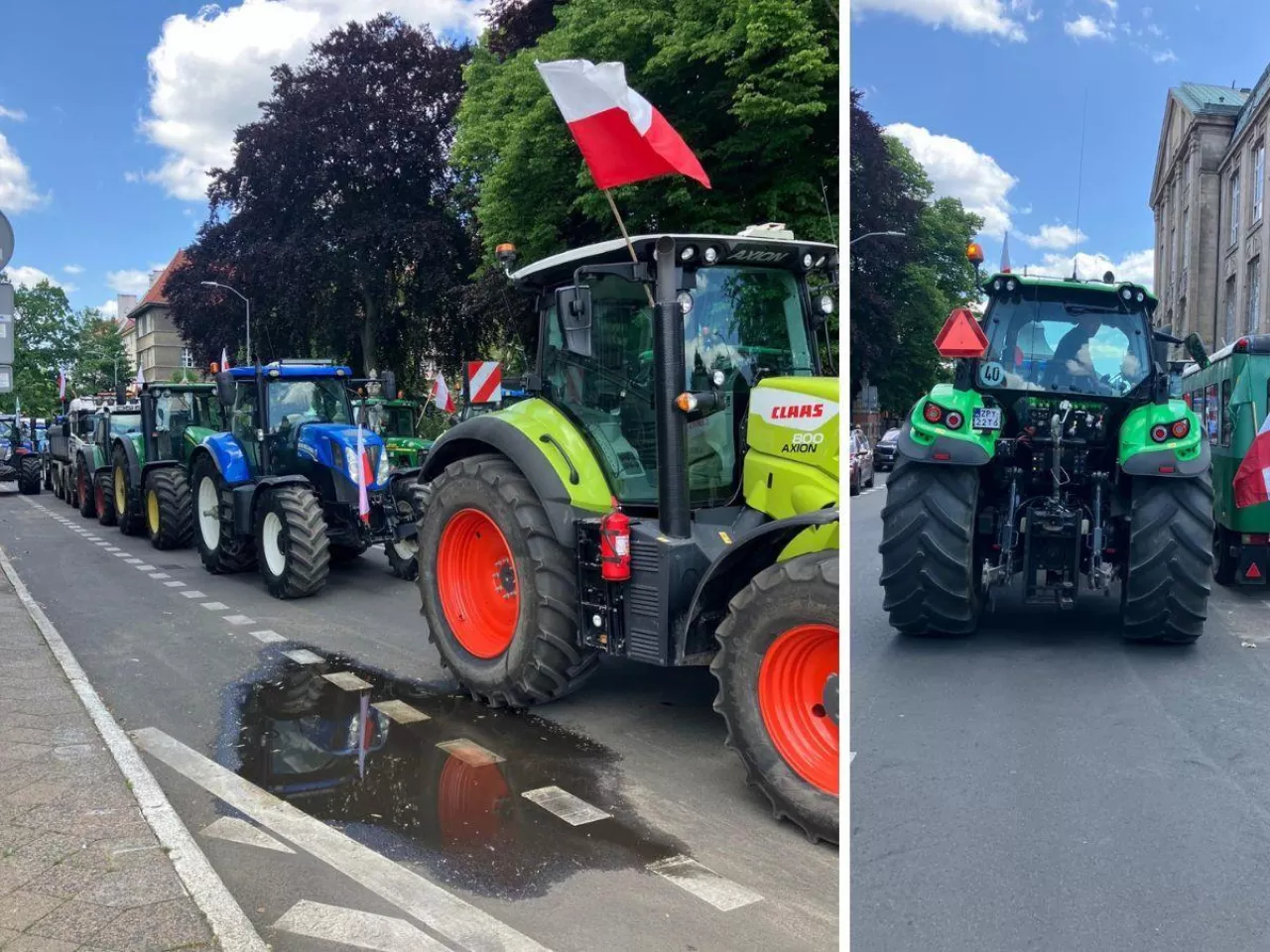 Rolnicy blokują ulice. Mają jasny przekaz do nowego prezydenta