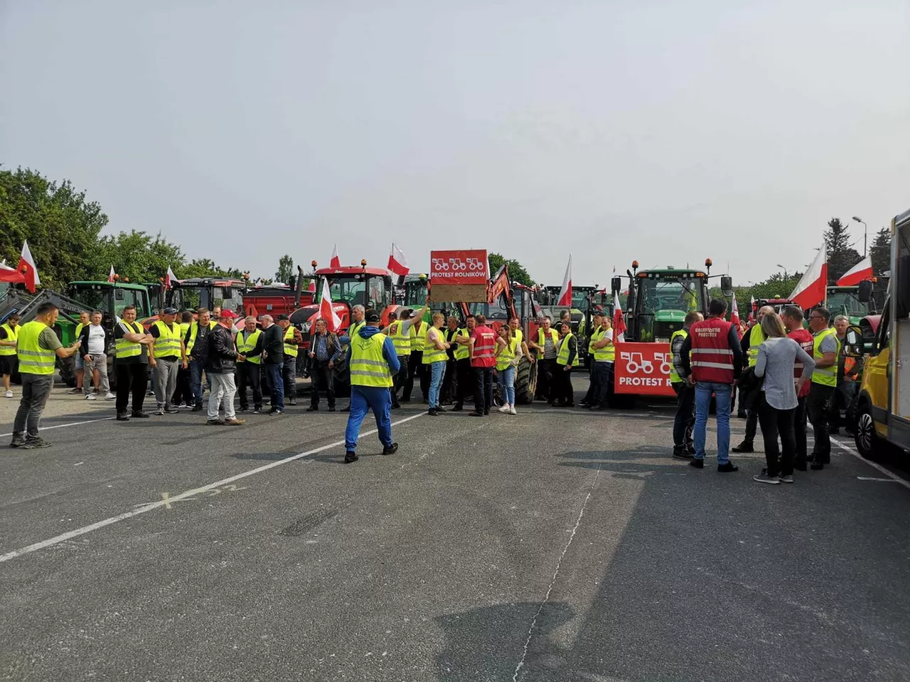 Protest rolników w Koszalinie (woj. zachodniopomorskie)