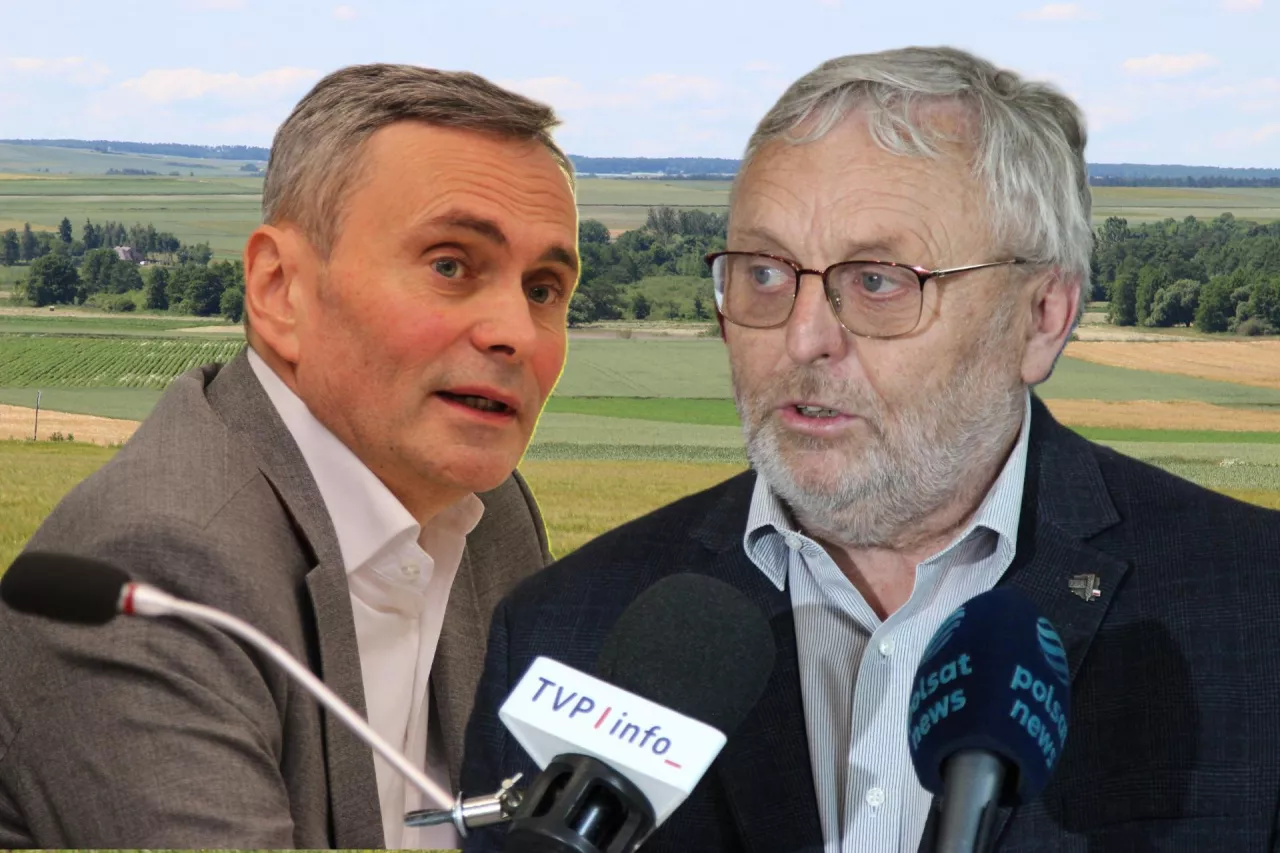 Tomasz CIodyk, zastępca dyrektora generalnego KOWR i Wiktor Szmulewicz, prezes KRIR