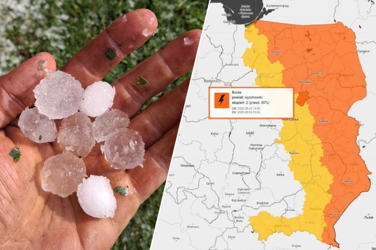 Dla wschodniej części Polski wydano alerty pogodowe