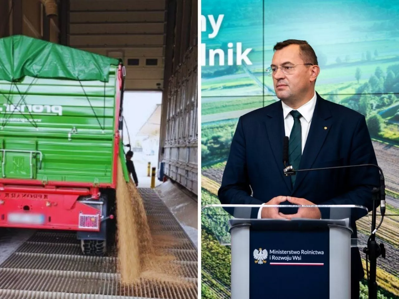 zboże, przyczepa, krajewski
