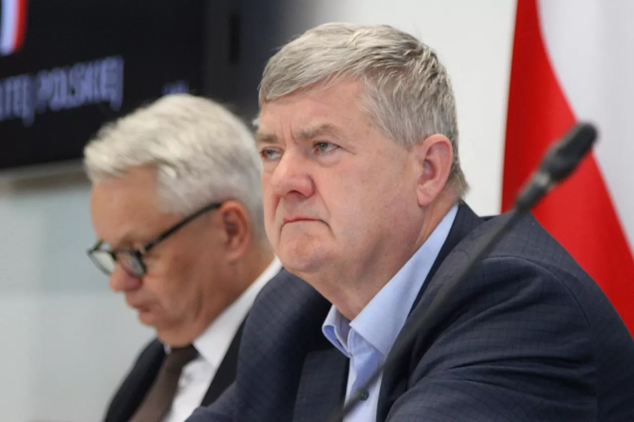 Od lewej: Mirosław Maliszewski (PSL-TD), przewodniczący sejmowej Komisji Rolnictwa i Rozowju Wsi oraz Kazimierz Plocke (KO), zastępca przewodniczącego komisji