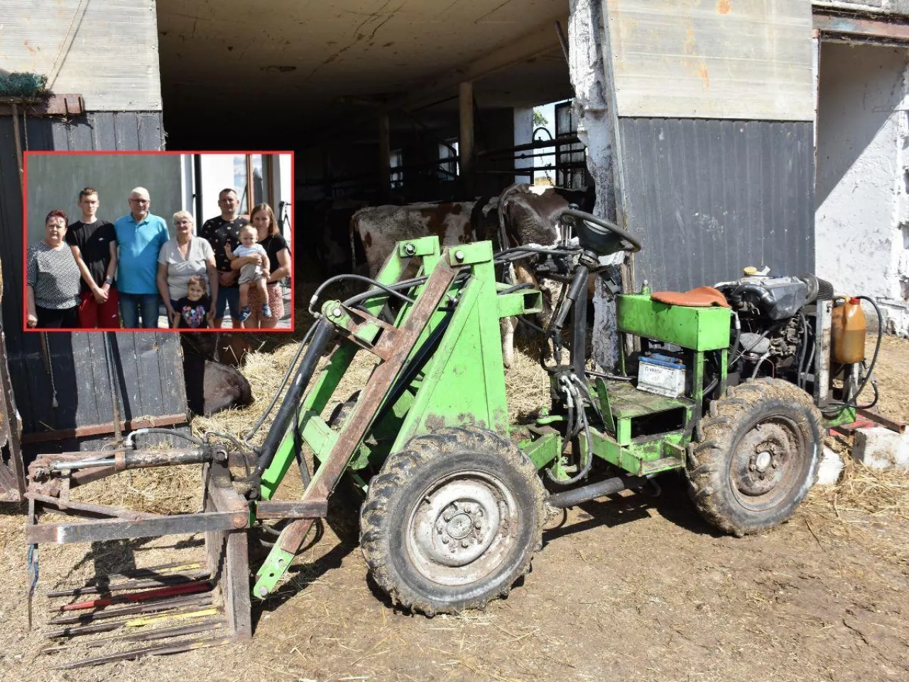 Tanio i sprytnie. Rolnicy z Łódzkiego sami zbudowali miniładowarkę