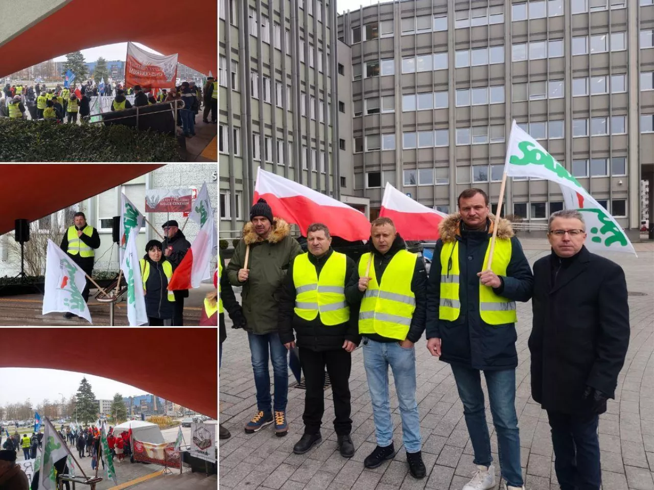 Protest rolników w Kielcach