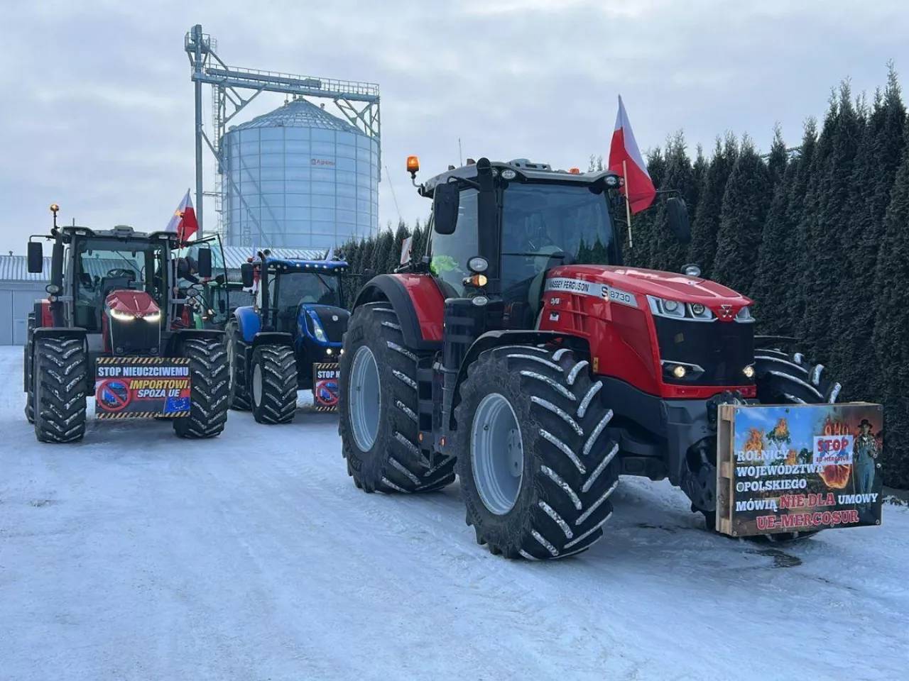Rolnicy z okolic Opola jadą na Warszawę