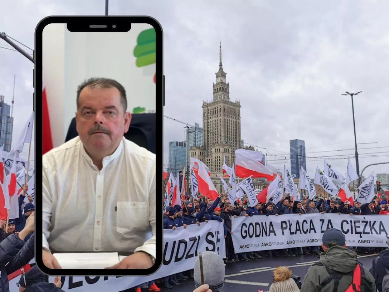 Protest rolników w Warszawie 24 marca 2026 r.