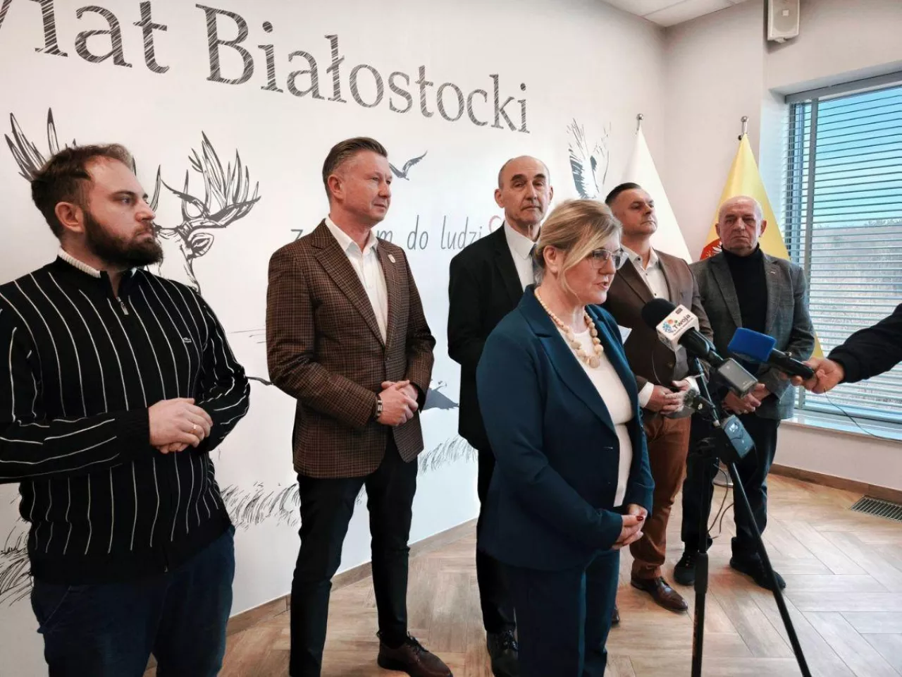 Konferencja prasowa powiat białostocki