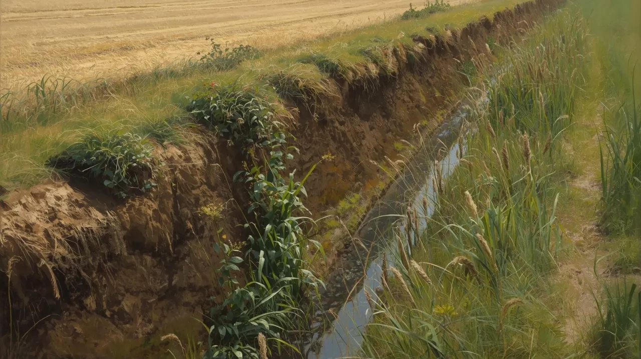 Przebudowa rowu na działce. Czy rolnik musi mieć zgodę?