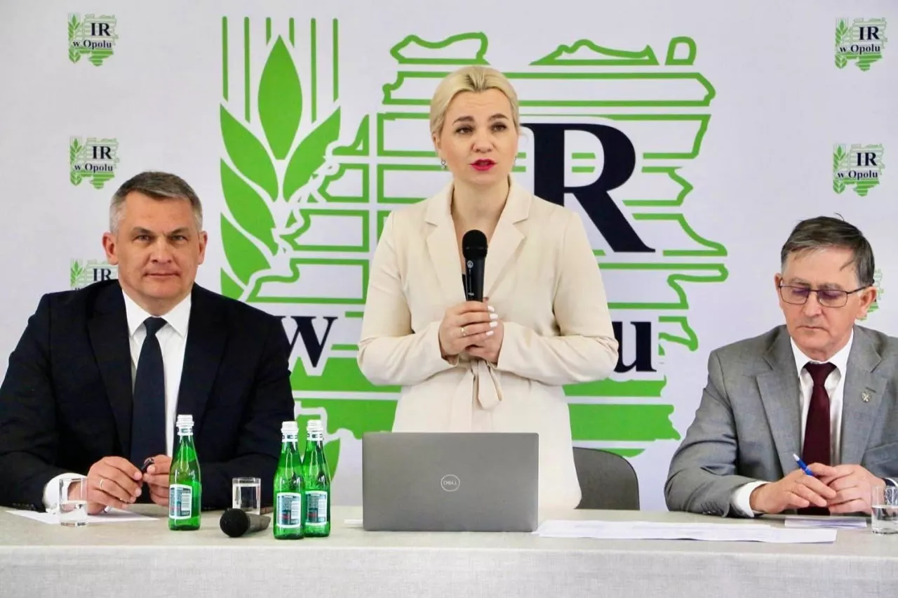 Wiceminister Małgorzata Gromadzka w Izbie Rolniczej w Opolu