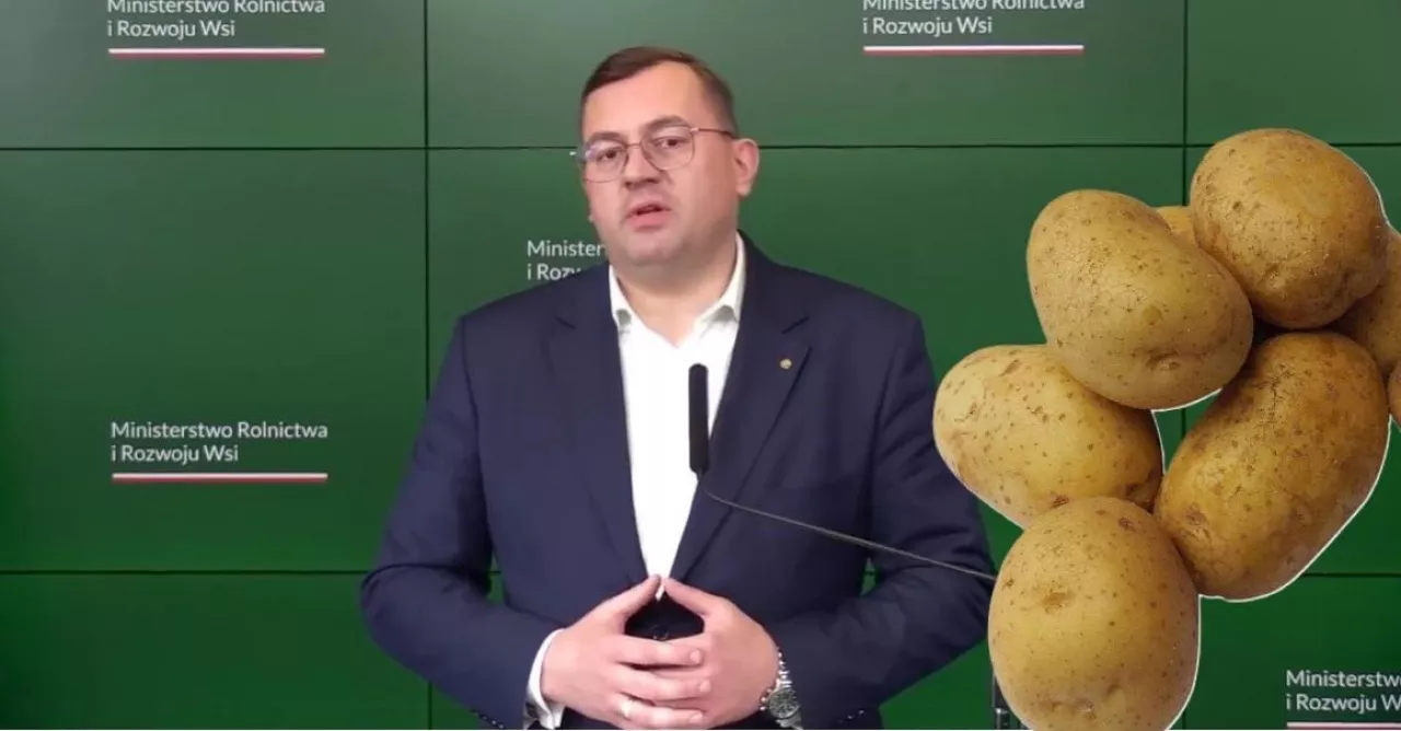 Konferencja prasowa ministra rolnictwa Stefana Krajewskiego 16 kwietnia